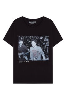 Черная футболка с фотопринтом Green Day KO Samui