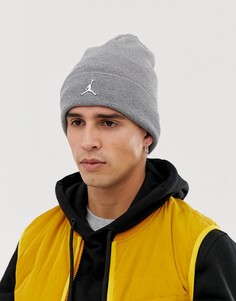 Серая шапка-бини Nike Jordan Jumpman AA1297-091 - Серый