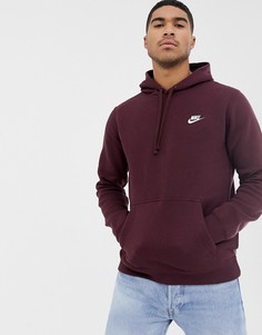 Красный худи Nike Club 804346-653 - Красный