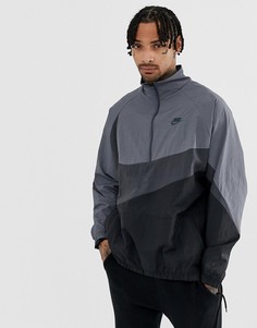 Серая куртка с молнией и галочкой Nike Vaporwave - Серый