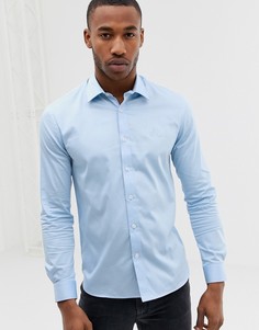 Голубая обтягивающая рубашка Avail London - Синий