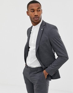 Серый однобортный приталенный пиджак Avail London - Серый