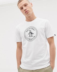 Белая футболка с логотипом Original Penguin - Белый