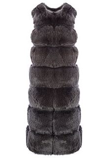 Длинный жилет из меха песца Fellicci