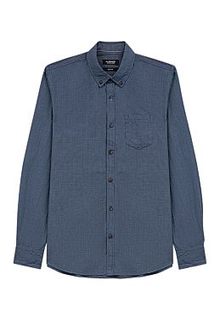 Синяя хлопковая рубашка Al Franco