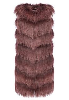 Жилет из меха козлика с отделкой кожей Virtuale Fur Collection
