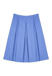Синяя юбка в складку LE Monique