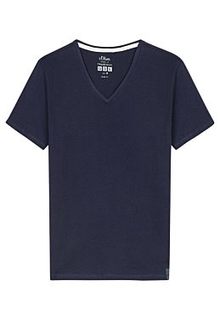 Темно-синяя футболка S.Oliver Casual Man