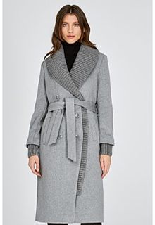 Полушерстяное пальто La Reine Blanche