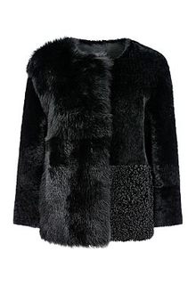 Жакет из овчины с отделкой тосканой Virtuale Fur Collection