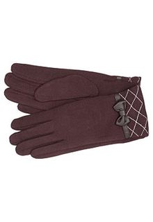 Текстильные перчатки с отделкой экокожей Sophie Ramage