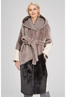 Длинное пальто из овчины Vespucci