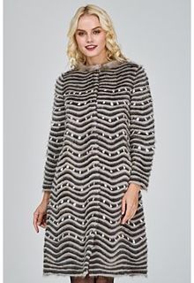 Облегченная шуба из меха норки и кролика Virtuale Fur Collection