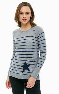 Джемпер оверсайз из вискозы в полоску Gerry Weber