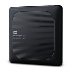 Внешний жесткий диск WD My Passport Wireless Pro WDBVPL0010BBK-RESN, 1Тб, черный