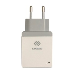 Сетевое зарядное устройство DIGMA DGWC-1U-2.1A-WG, 2.1A, белый