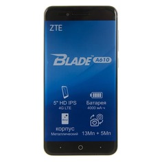 Смартфон ZTE Blade A610, серый