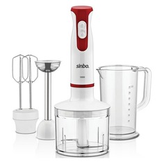 Блендер SINBO SHB 3137, погружной, белый/красный