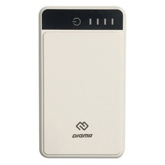 Внешний аккумулятор DIGMA DG-10000-3U-WT, 10000мAч, белый