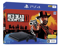 Игровая приставка Sony PlayStation 4 1Tb Slim + Red Dead Redemption 2 CUH-2208B