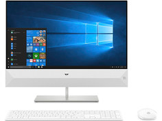 Моноблок HP Pavilion 24-xa0003ur 4UJ02EA Snowflake White (Intel Core i3-8100T 3.1 GHz/4096Mb/1000Gb/DVD-RW/Intel HD Graphics/Wi-Fi/23.8/1920x1080/Windows 10 64-bit)