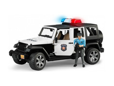 Игрушка Bruder Внедорожник Jeep Wrangler Unlimited Rubicon Полиция с фигуркой 02-526