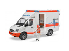 Игрушка Bruder MB Sprinter Скорая помощь с фигуркой водителя 02-536