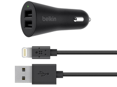Зарядное устройство Belkin 2xUSB Lightning 1.2m F8J221bt04-BLK Black