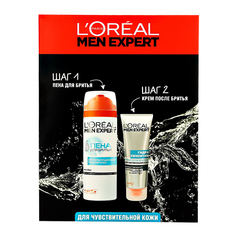 Набор подарочный мужской LOREAL MEN EXPERT пена для бритья 200 мл, крем после бритья 75 мл LOreal
