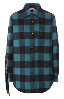 Шерстяная рубашка в клетку No. 21