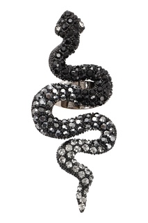 Черное кольцо со змеей Herald Percy