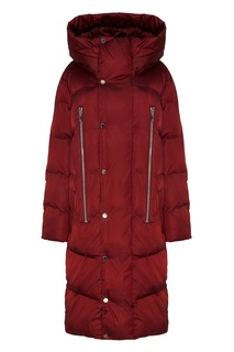 Темно-красное утепленное пальто Papermint