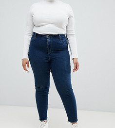 Темно-синие выбеленные джинсы в винтажном стиле ASOS DESIGN Curve Farleigh - Синий
