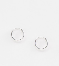 Серебряные серьги-кольца 10 мм DesignB - Серебряный