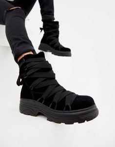 Замшевые горнолыжные ботинки ASOS DESIGN Adaptive - Черный