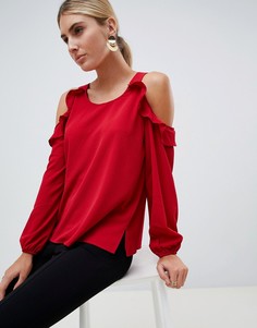 Красная блузка с открытыми плечами AX Paris - Красный