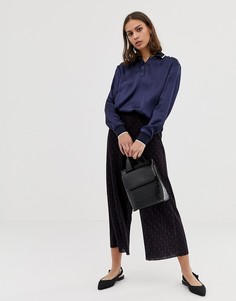 Плиссированные кюлоты с геометрическим принтом ASOS DESIGN - Мульти