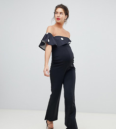 Комбинезон на одно плечо с оборкой True Violet Maternity - Мульти