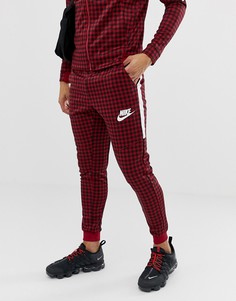 Красные джоггеры в клетку Nike Gingham BQ0676-618 - Красный