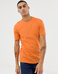Однотонная футболка Jefferson - Оранжевый