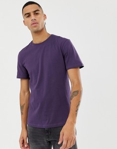Однотонная футболка Jefferson - Фиолетовый
