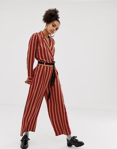 Комбинезон в полоску с запахом COLLUSION - Мульти