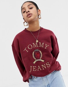 Свитшот с логотипом Tommy Jeans - Красный