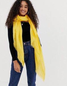 Ярко-желтый шарф New Look - Желтый