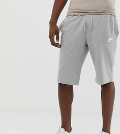 Серые трикотажные шорты с логотипом-галочкой Nike TALL Club 804419-063 - Серый