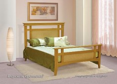 Деревянная кровать "Версаль-ротанг" (А)