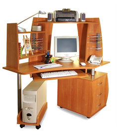 Компьютерный стол с надставками ПС 04.21.E Мебелайн