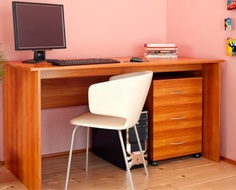 Письменный стол с выкатной тумбой СФ 02.5