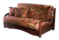 Диван аккордеон Нирвана с деревянными подлокотниками Фиеста