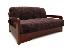 Диван аккордеон Капелла с деревянными подлокотниками Фиеста